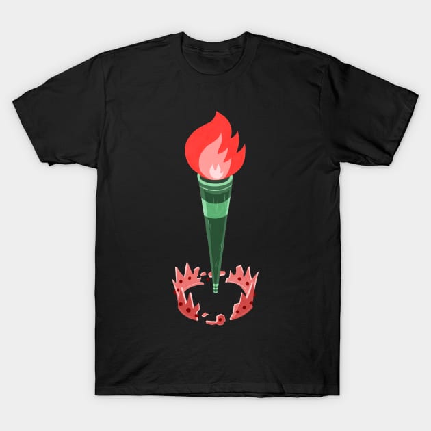 Statue of Liberty Torch T-Shirt by washburnillustration